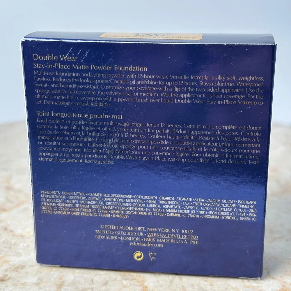 Estee Lauder Double Wear Matte Powder Foundation 7W1 Deep Spice 0.42oz New